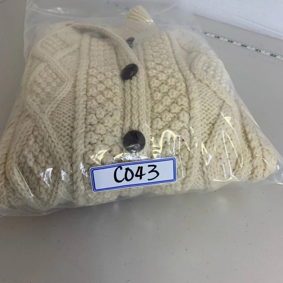 Blarney Woolen Mills Kids Handknit In Ireland Fisherman's Sweater Size Unknown - Picture 12 of 12